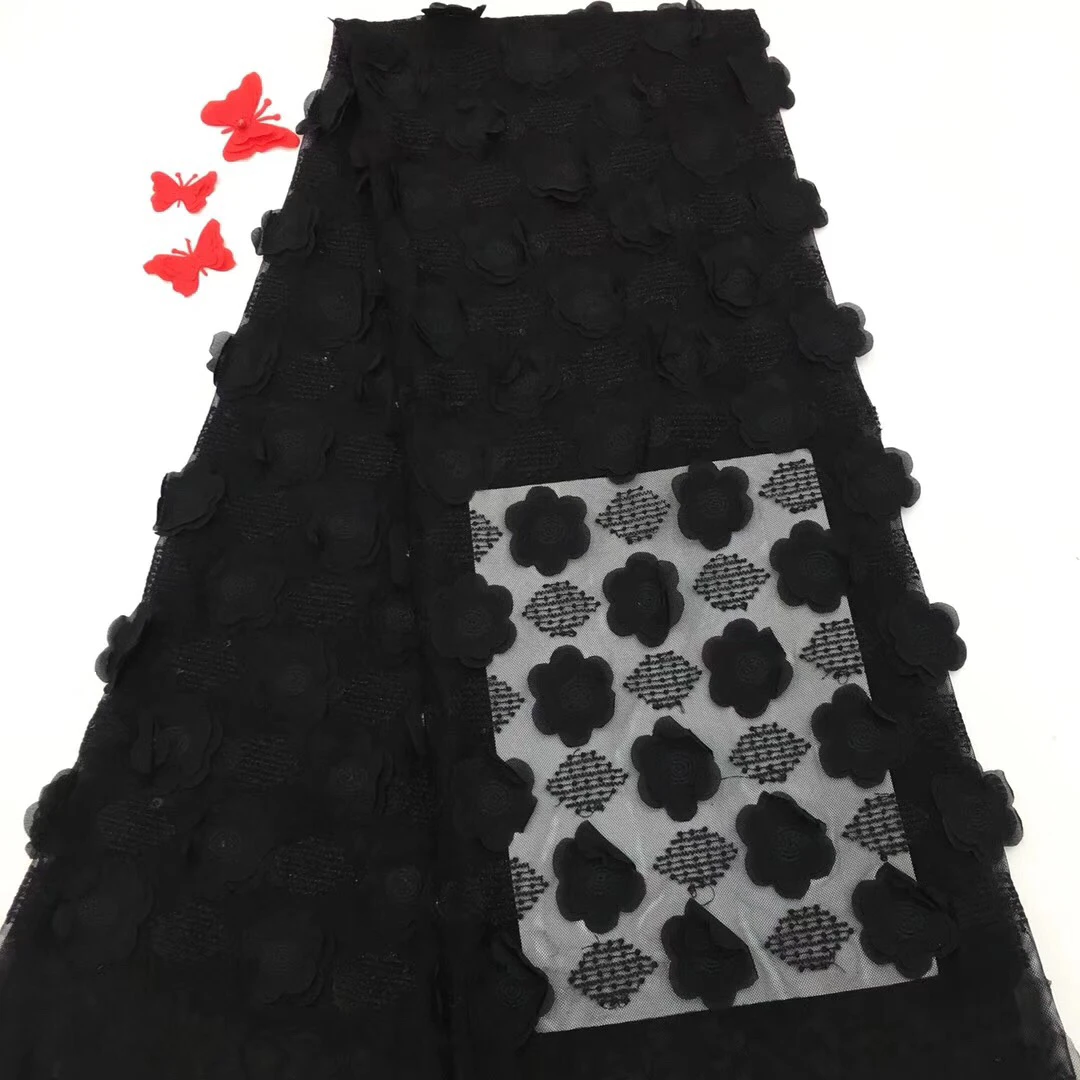 

African French Lace Fabric High Quality 2018 French Embroidered Tulle Fabric Lace Applique African Dresses For Women