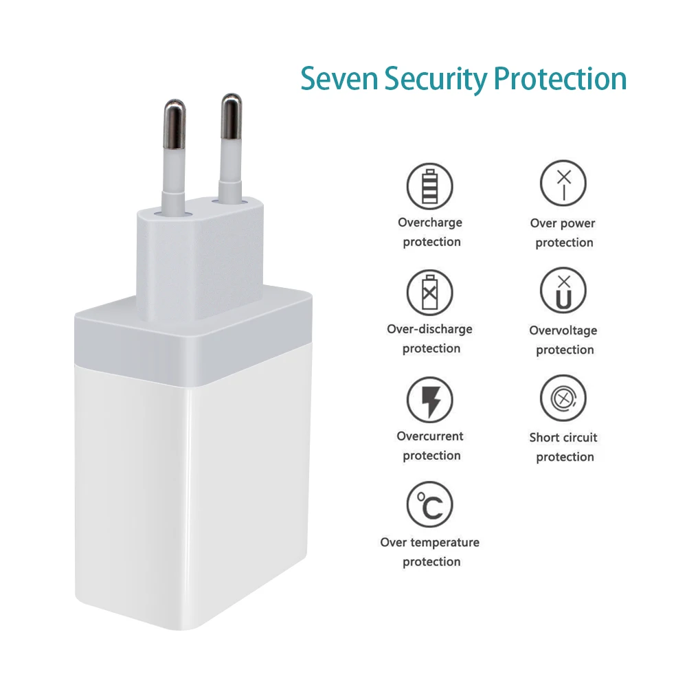 5V 2.4A USB зарядное устройство QC 3 0 30W USB-C адаптер питания совместимо с мобильными iPhone