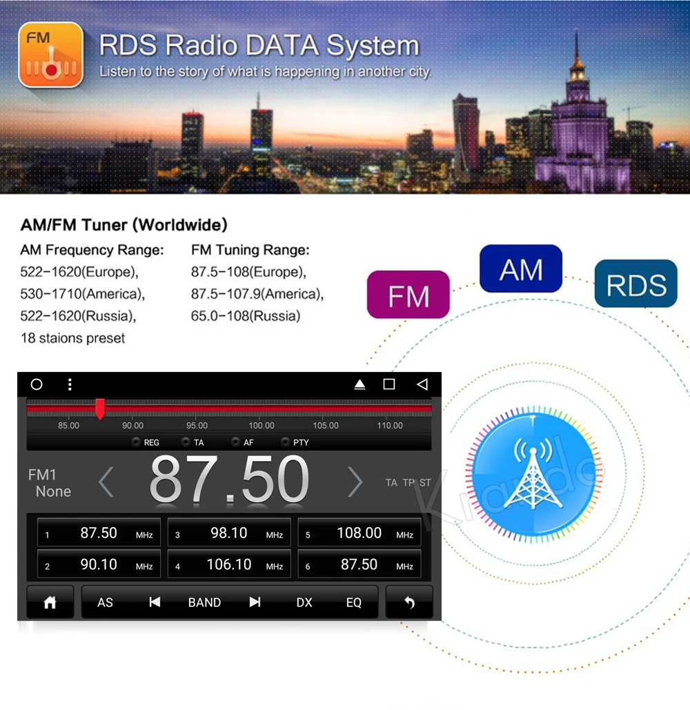 Krando Android 7,1 " ips полный сенсорный автомобильный мультимедийный плеер для Lexus rx270 rx300 rx330 rx350 2009- gps-навигация аудио