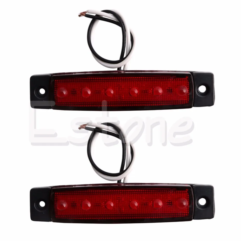 2 шт 12V 6 СВЕТОДИОДНЫЙ грузовик ЛОДКА АВТОБУС RV прицеп Боковые указатели поворота