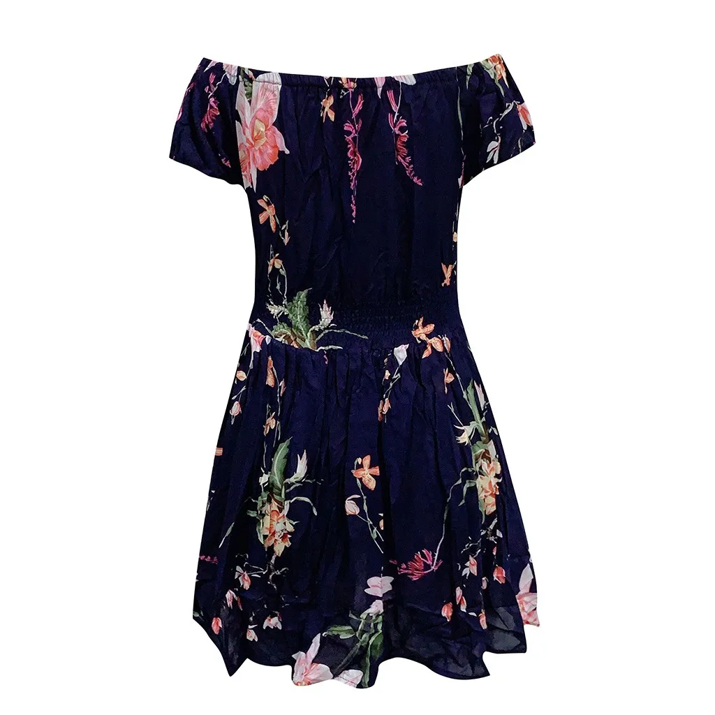 Fashsiualy летнее женское платье винтажное с открытыми плечами сарафан короткий