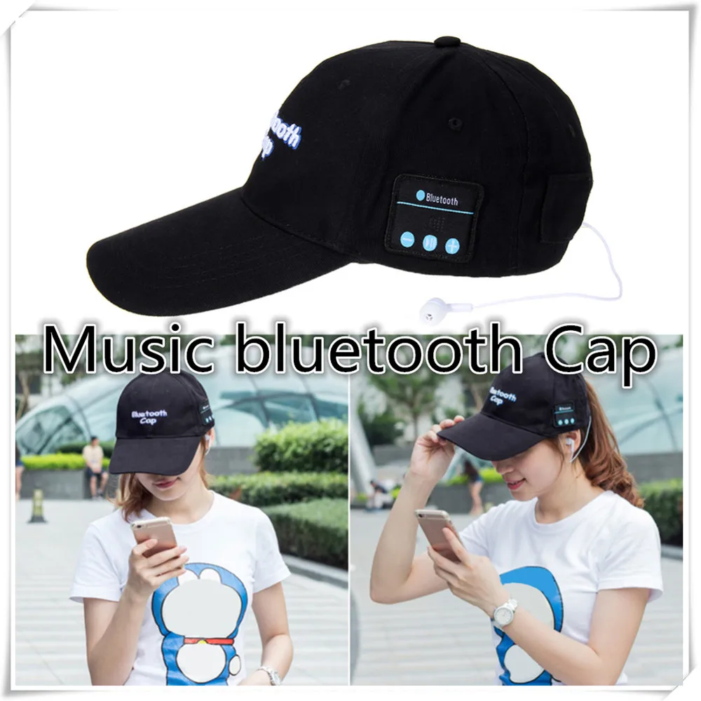 portable bluetooth earphone Headphone Headset Speaker Cotton Wireless Baseball Hat Music Cap For Women Men Casual Caps 5 Colors |