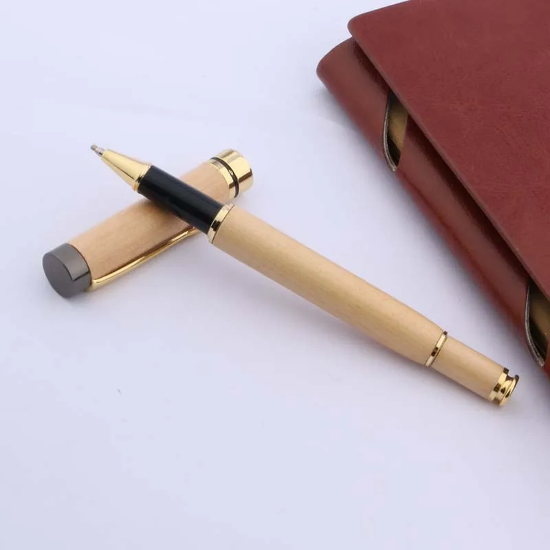 Офисный пистолет серый белый золотой гладкая отделка деревянная