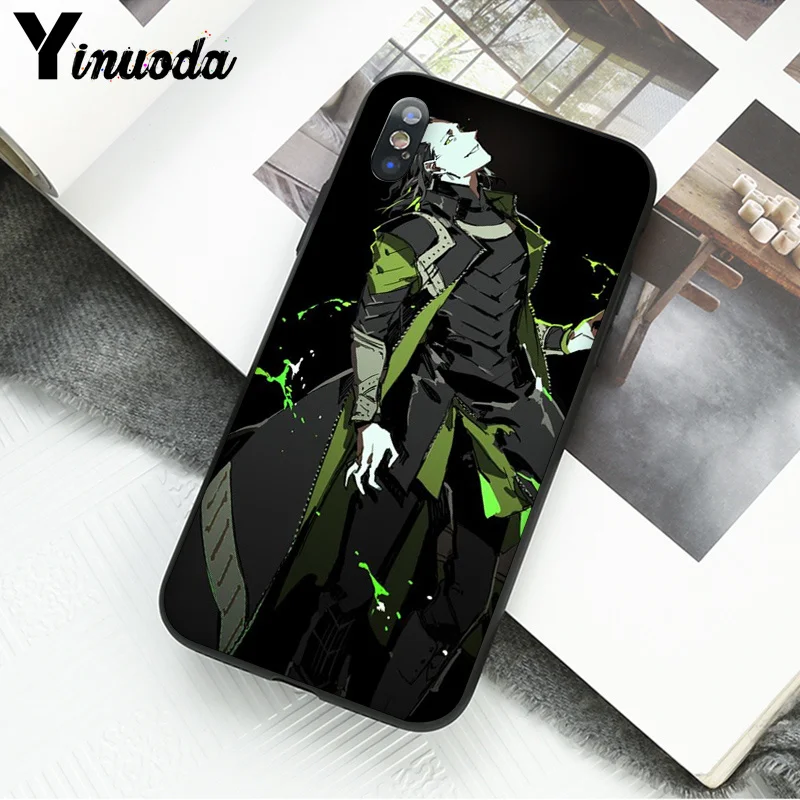 Yinuoda Marvel Hero Loki ТПУ черный чехол для телефона чехол для Apple iPhone 8 7 6 6S Plus X XS MAX 5 5S SE XR Чехол для мобильного телефона s