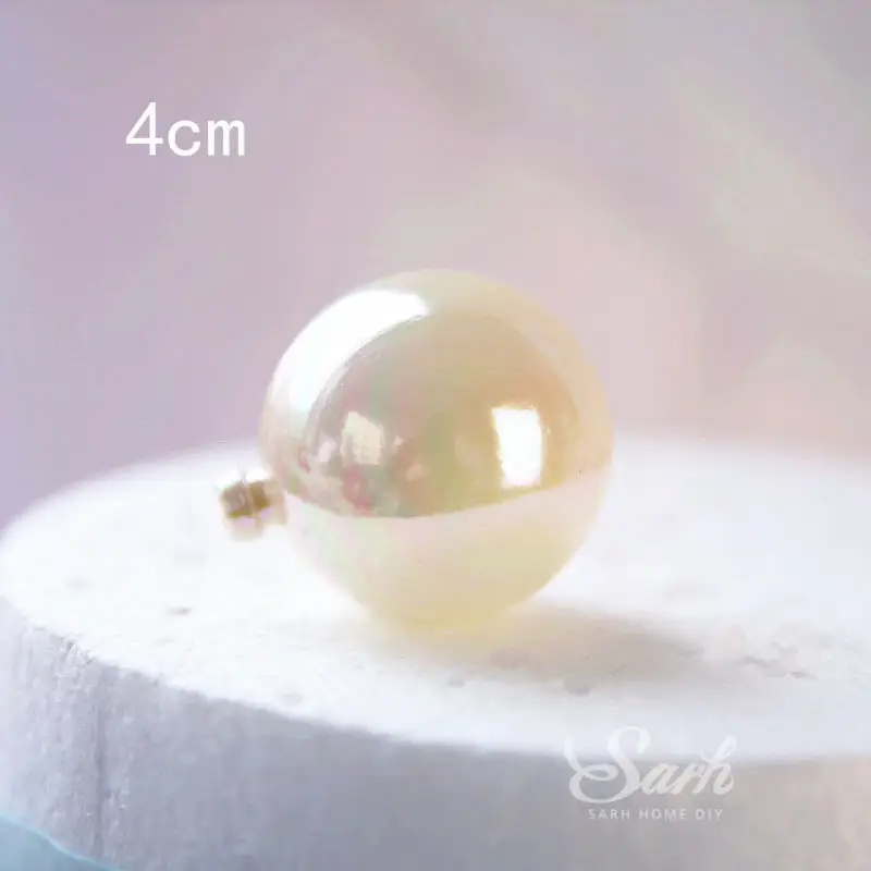 3pc 4cm laser balls Корона Роза принц принцесса украшения сказочный замок для детского дня вечерние день Святого Валентина поставки выпечки прекрасные подарки - Цвет: 3pc 4cm laser balls