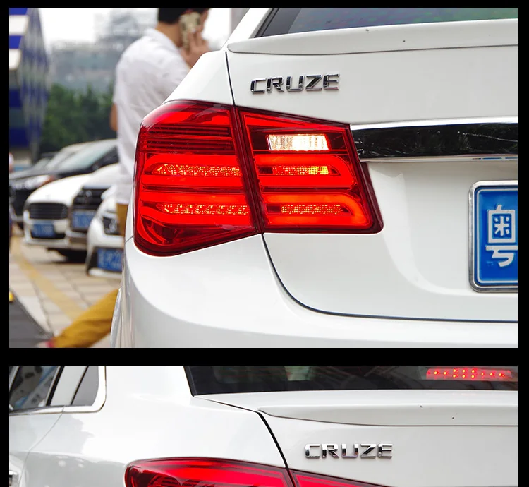 АКД Автомобиль Стайлинг задний фонарь для Chevrolet Cruze задние фонари 2010- светодиодный задний фонарь светодиодные фары дневного света Стоп задний фонарь аксессуары