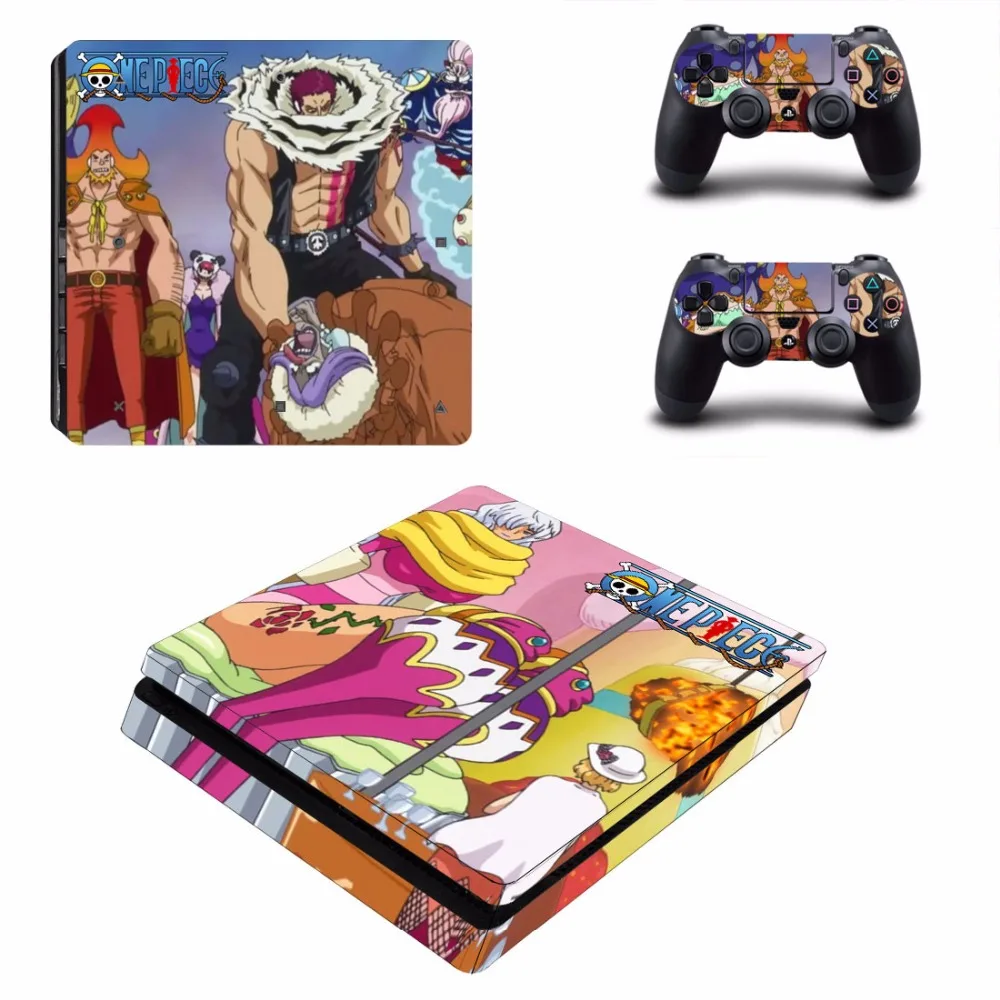 Аниме цельный виниловый стикер PS4 Slim Skin Sticker для консоли Playstation 4 и 2