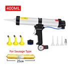 Силиконовый пистолет для колбасы, 400 мл, инструменты для нарезки сосисок, пневматический пистолет, герметик для заточки, клей, краска для эпоксидной смолы, ab, силикон