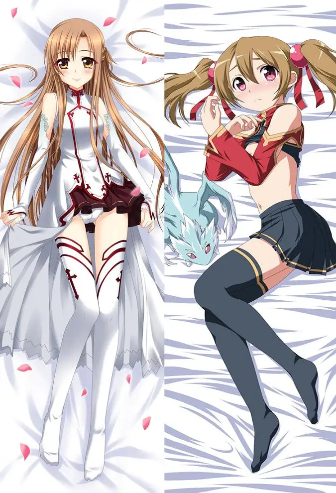 Аниме Меч Арт онлайн САО сексуальная девушка отаку Waifu Подушка «Dakimakura» чехол обнимая тело наволочки