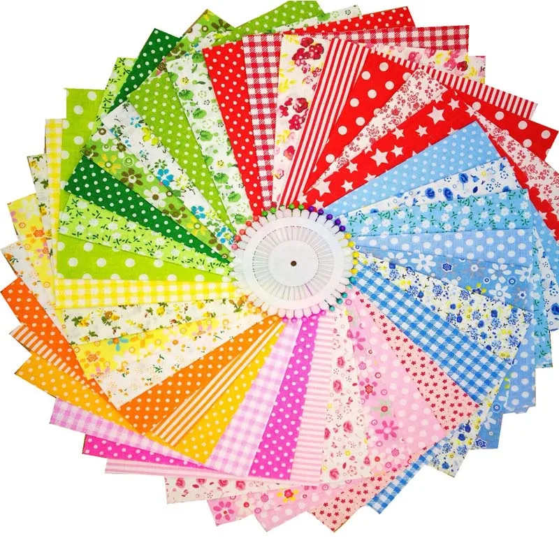 Новое поступление 35 шт. хлопок Ткань Топ Мода tissu Вышивание полосы DIY лоскутное Вышивание для пэчворка ремесел Размеры 25x25 см