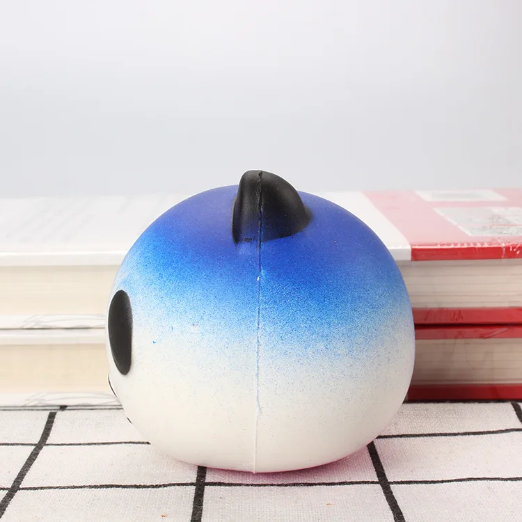 Kawaii Jumbo Squishy Galaxy панда голова лицо мягкий медленно Восстанавливающий форму кулон