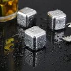 Кубик льда из нержавеющей стали для шампанского, охладитель для вина, брусок для виски, барный инструмент