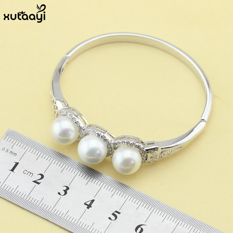 Модное серебряное покрытие для женщин набор ювелирных изделий из искусственного