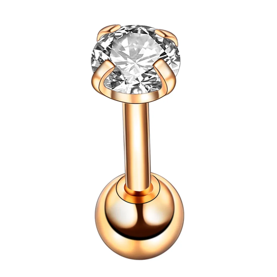 MODRSA 2 шт./лот круглые серьги с цирконом затычки когти царапать кости уха кольцо