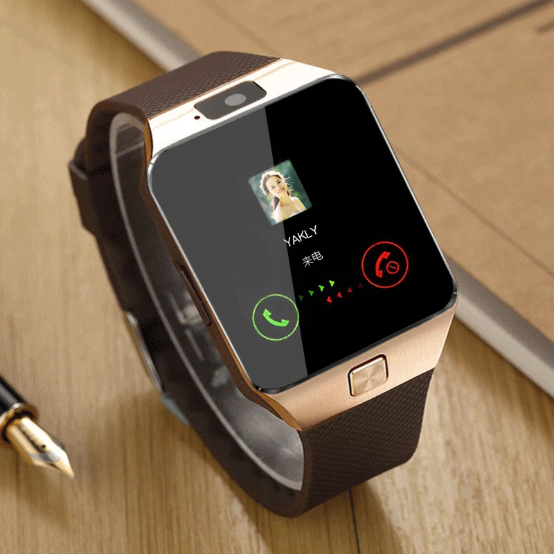 Модные Смарт часы DZ09 2 шт./лот Android IOS с поддержкой sim карты tf Bluetooth сенсорный экран 1