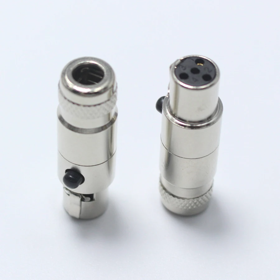 1 шт. металлический разъем для микрофона Mini XLR 4 Pin гнездовой маленький P адаптер