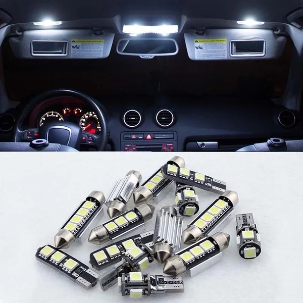 16 шт. T10 Canbus 5smd Автомобильный свет W5w 194 168 лампочки ошибки DC 12V клиновидная лампа