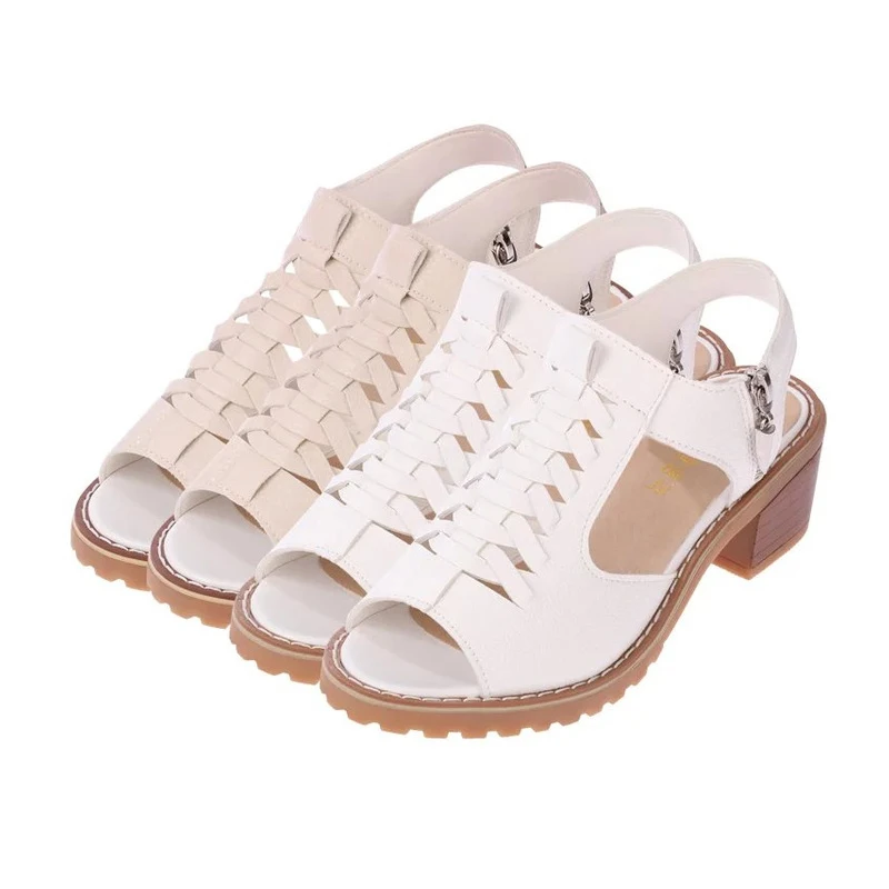 Женские босоножки с открытым носком на молнии платформе 5 см квадратном каблуке