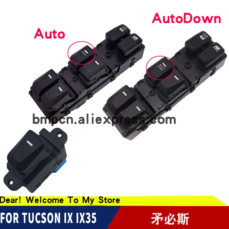 Для Tucson IX IX35 левая передняя дверь лифт переключатель в сборе Стекло Лифт управление мастер Подлинная мощность переключатель окна Tucson