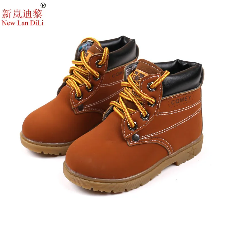 Лидер продаж детские зимние сапоги теплые кожаные Martin для мальчиков и девочек