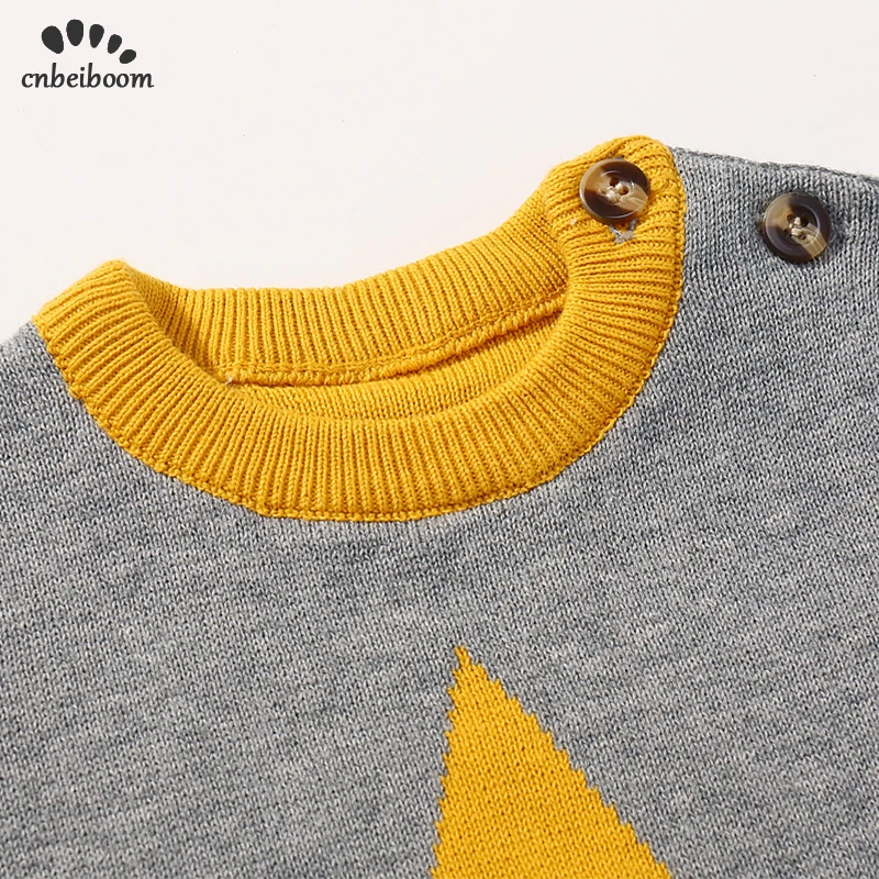 2020 spring winter baby knitted rompers stars Wool boys one-piece newborn toddler boy clothes 1 2 years out wear costume |