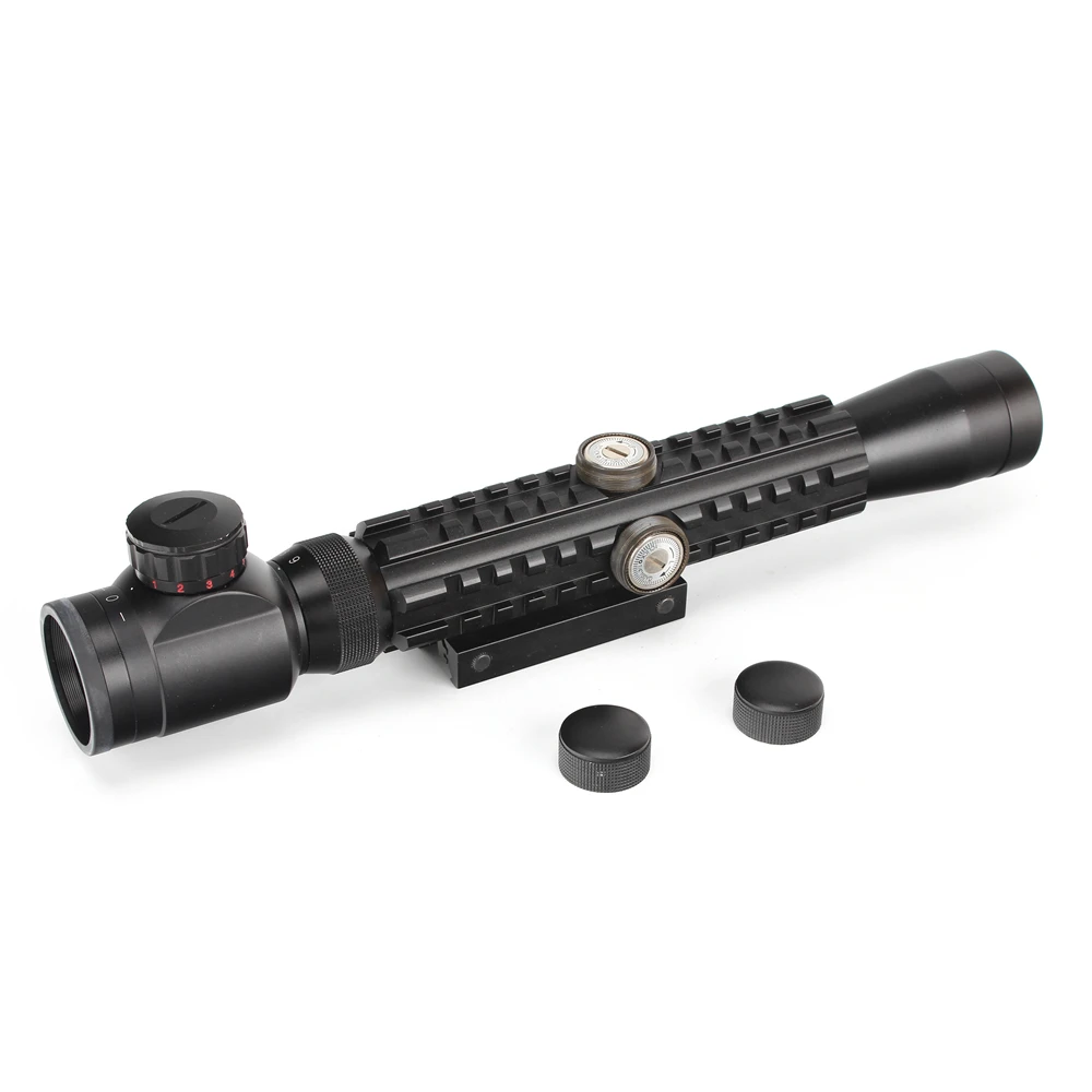 Ohhunt 3-9X32 охотничьи прицелы для стрельбы тусклый полированный финиш тонкая подсветка дуплексный оптический прицел Tri-Rail Rifle Scope