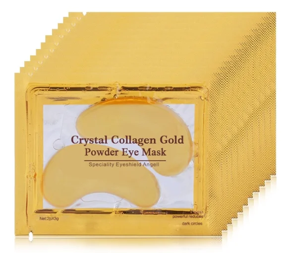 1 Pcs Gold Eye Mask Праймер для лица основа для макияжа Витамин С Сыворотка Роза Увлажнение отбеливающая эссенция зеленый чай удаление Прыщи против морщин - Цвет: 1 Pcs Gold Eye Mask