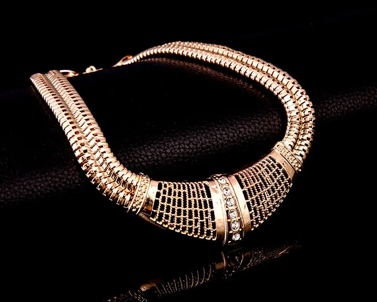 Cz ювелирных изделий с бриллиантами африка бусины позолоченными ожерелье женский