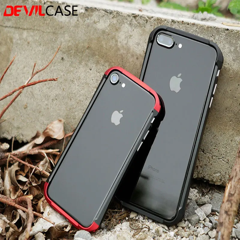 DEVILCASE для iPhone 7 7Plus новый тип X бампер рамка противоударный корпус алюминий +