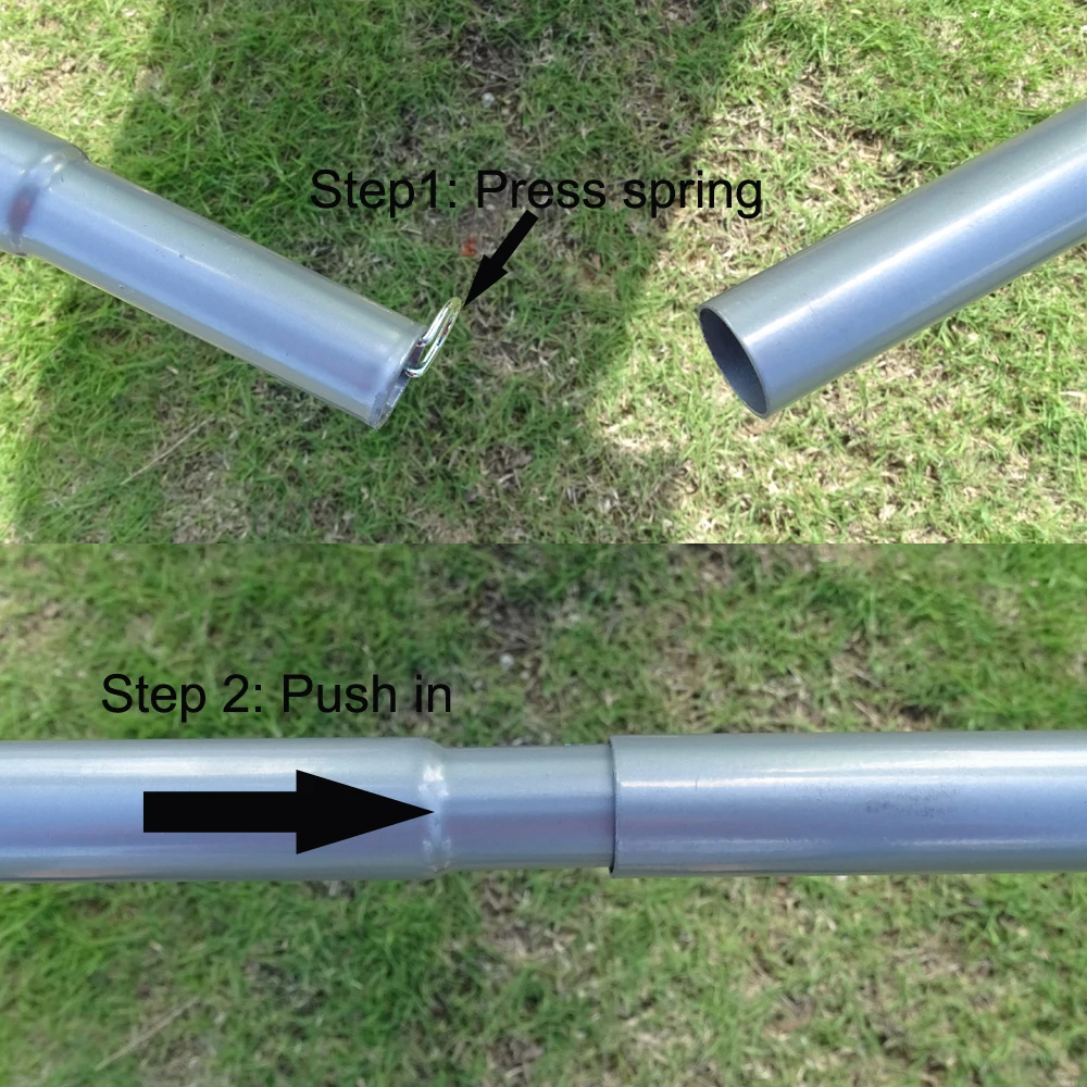 Открытый колышки для походной палатки складной 3 раздел регулируемый двойной