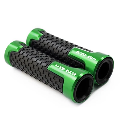 GREEN Высококачественные Аксессуары для KAWASAKI Z1000 Z900 Z650 ER6N/F Z250 ZX6R 7/8 ''22 мм CNC рукоятки для мотоциклов гоночный руль - Цвет: GREEN