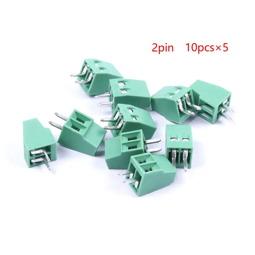 Универсальный 10 шт. 2 полюса/2Pin PCB 3 полюса/3Pin 54 мм винтовой клеммный блок