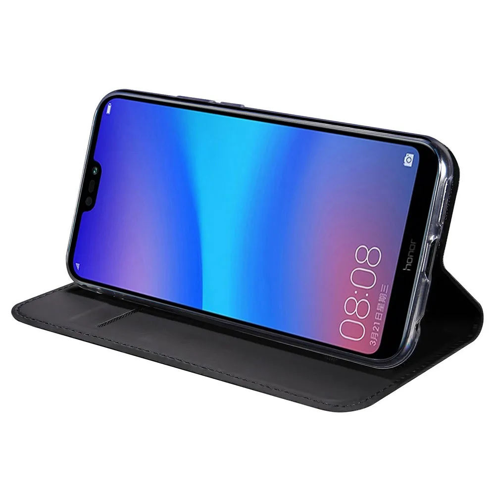 Кожаный флип-чехол для huawei Honor 9 Lite PU + TPU чехол ультра тонкий сотовый телефон сумка