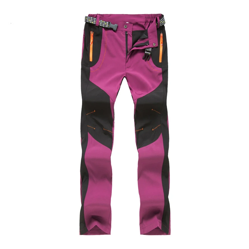 Women Maroon WindTaste для мужчин и женщин походные Тонкие штаны для улицы флисовые брюки весна осень ветрозащитные для кемпинга лыжного спорта скалолазания KA104 - Цвет: Women Maroon