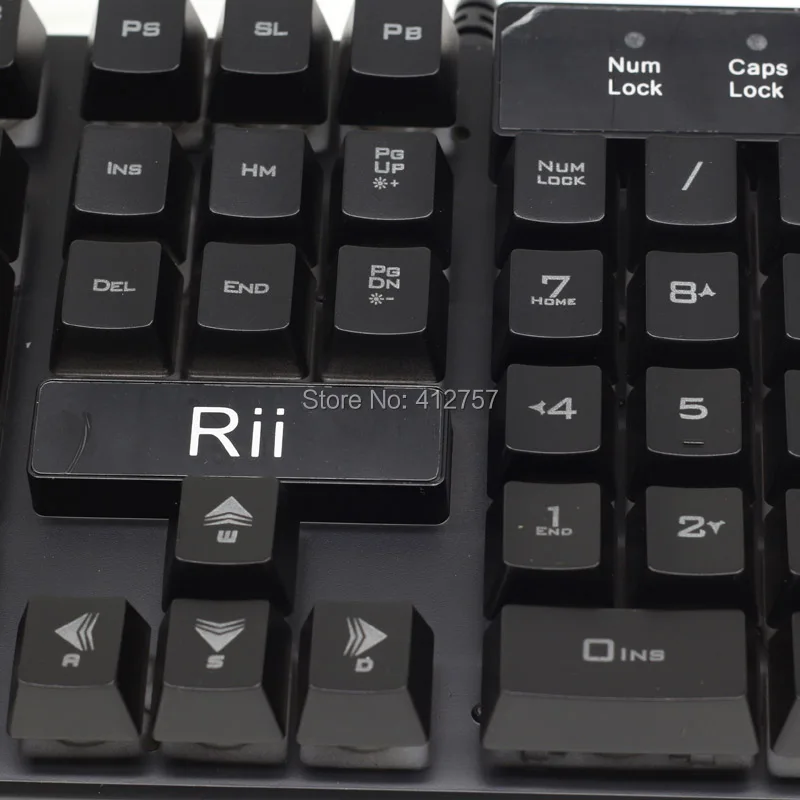 [Бесплатная DHL] 2017 Rii RK100 3 цвета светодио дный подсветкой Мультимедийная Игровая