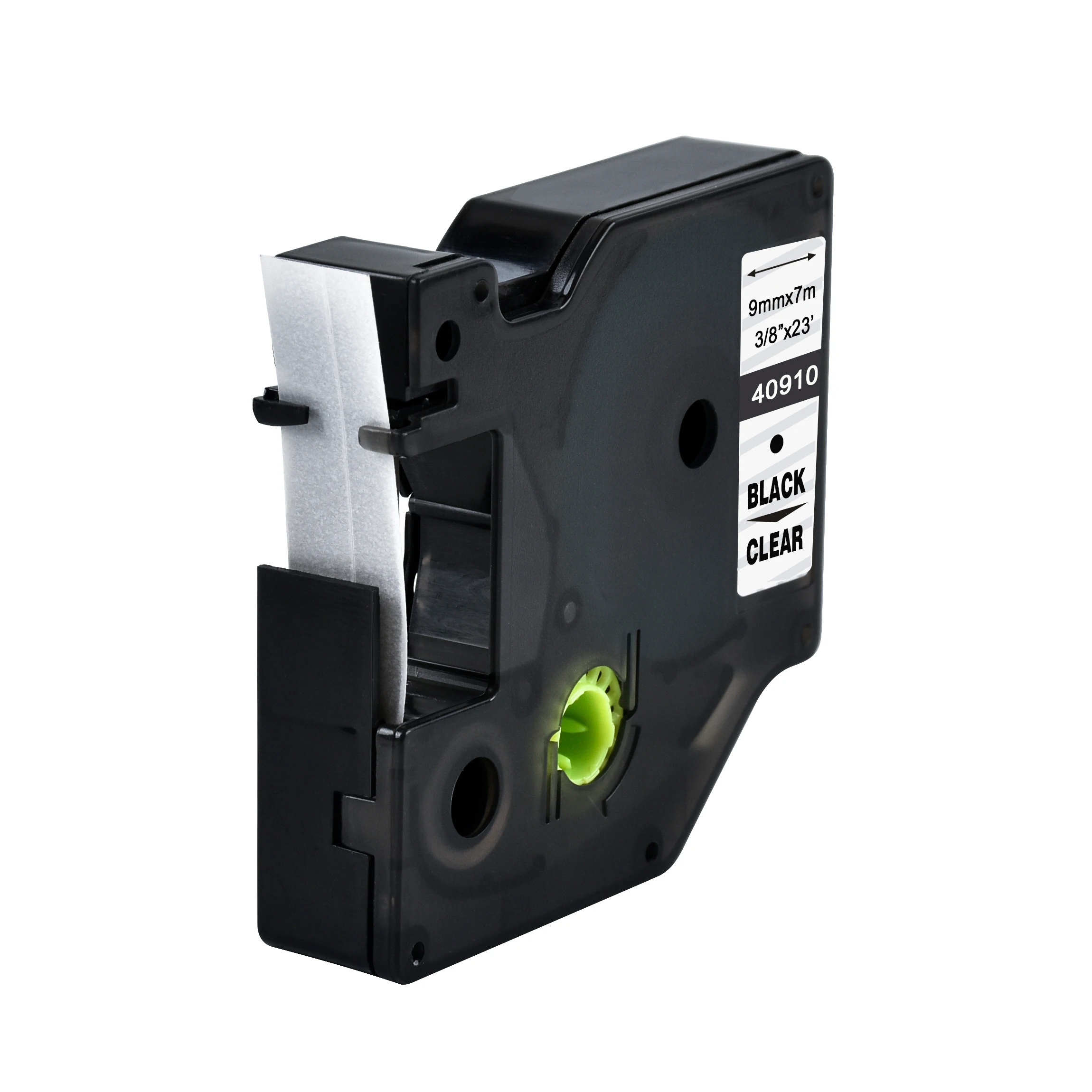 Cidy 5 шт. совместимые картриджи 9 мм D1 черный на прозрачном Dymo Maker 40910 этикетки Ленточные картриджи Заводская поставка