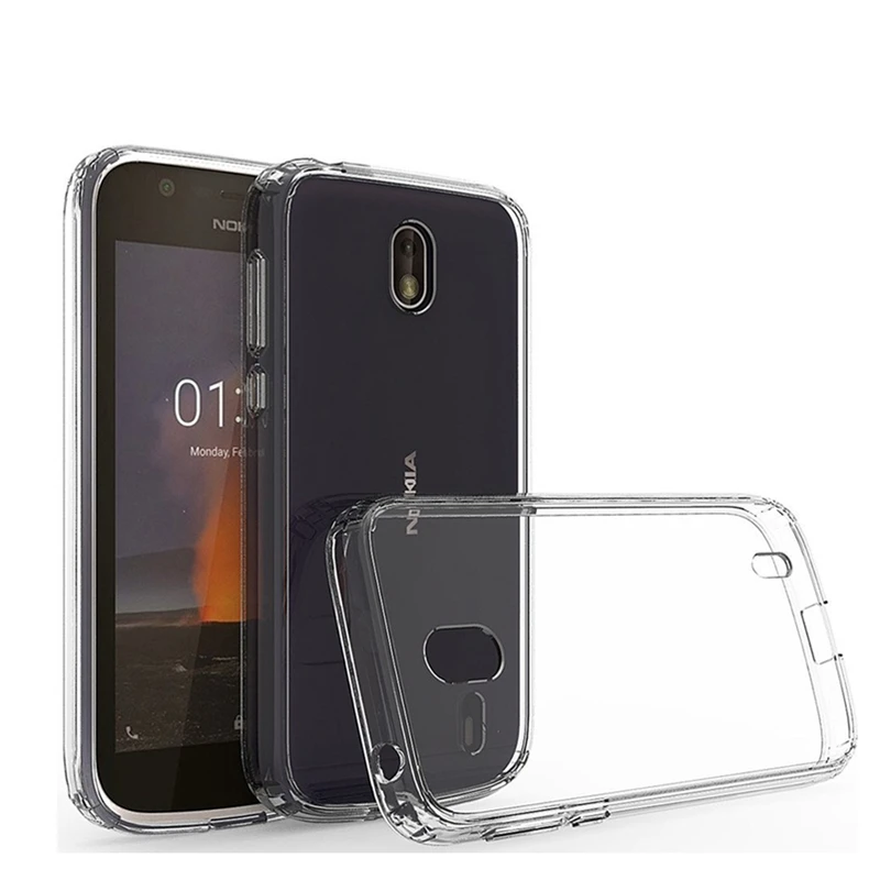 Силиконовый чехол для Nokia 1 противоударный мягкий из ТПУ Nokia1 прозрачный защитный