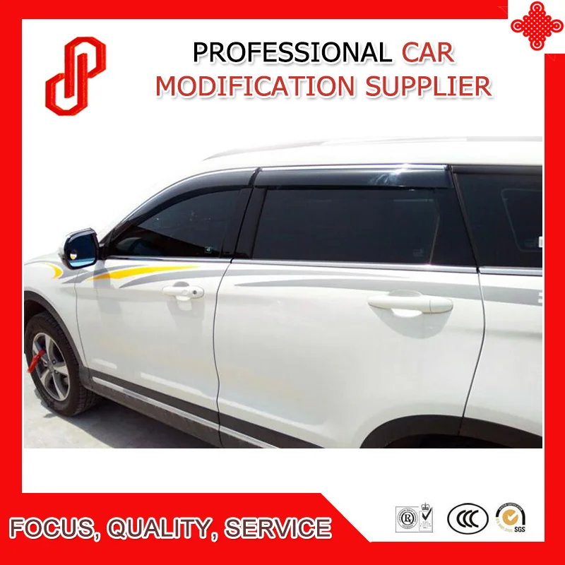 

Высокое качество литья под давлением отделка вентиляционный тент дождь Солнце Ветер Дефлектор окно козырек для Haval H6 Coupe M6 2015-2018