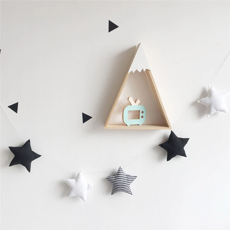 Ins скандинавские гирлянды со звездами украшения для детской комнаты ручной