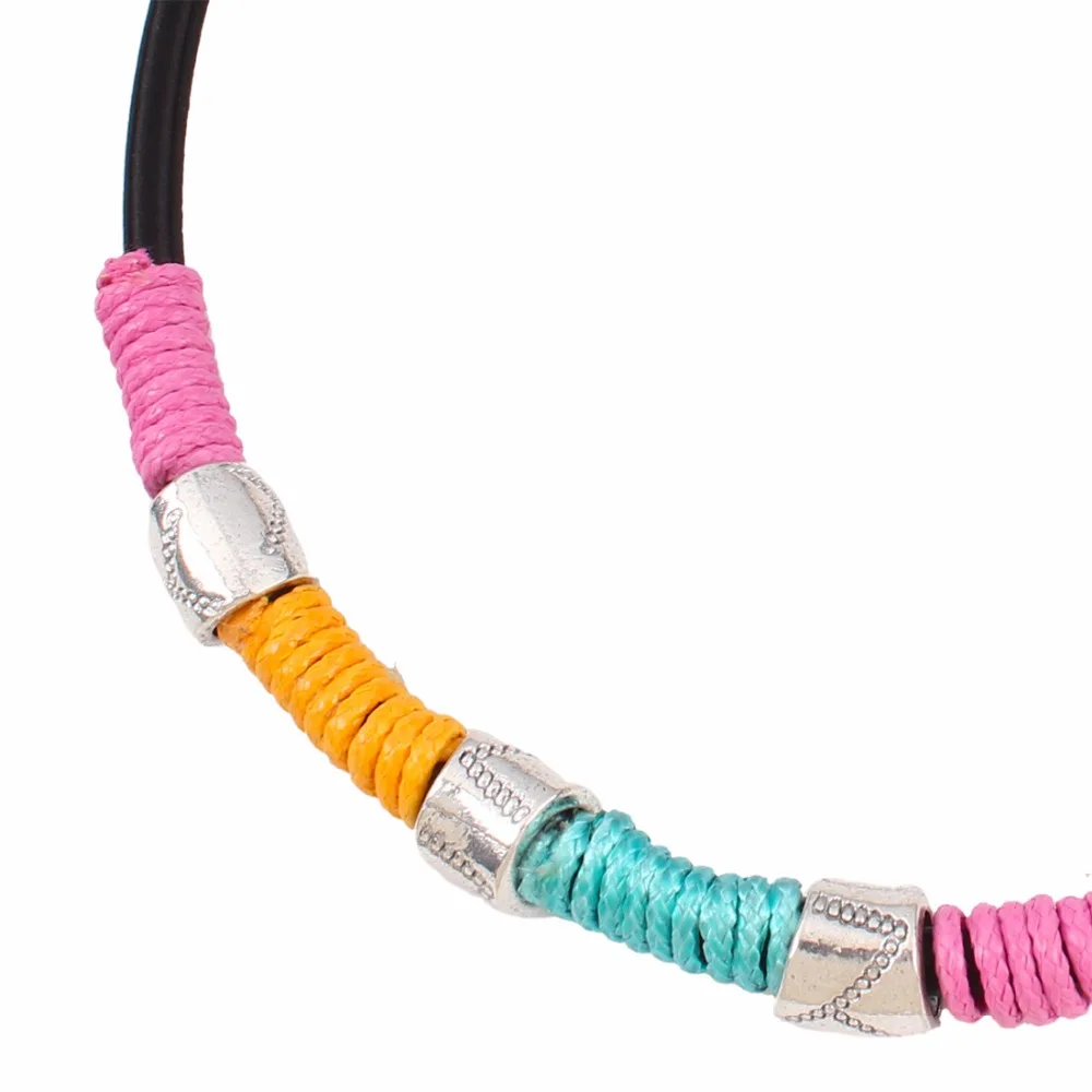 Mix ожерелье Рождество ручной работы Цвет канатные крутящий момент Этническая