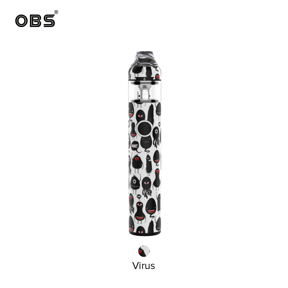 Оригинальный комплект OBS KFB2 с 2 мл баком встроенный в 1500 мАч мод Vape Pen S2 mesh N1 coil