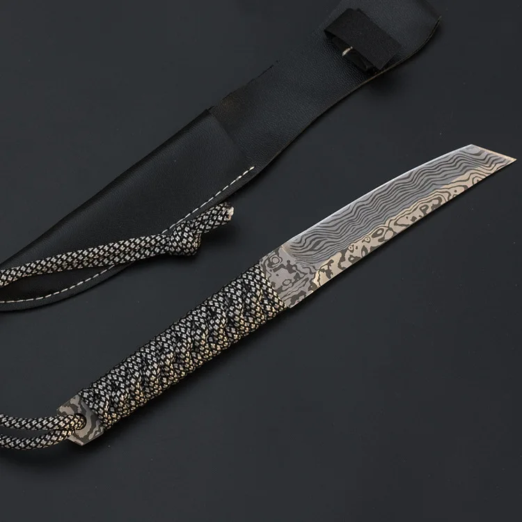 Mengoing нож с фиксированным лезвием Tanto кемпинг выживания 5Cr13 полная нержавеющая сталь 58HRC твердость карманный нож Karambit оболочка