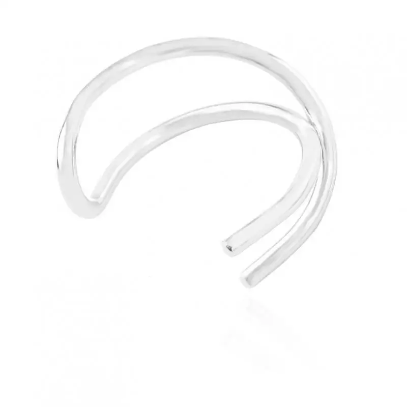 Модные серьги-клипсы в стиле панк-рок, 2 шт., серьги без пирсинга, массивные ювелирные изделия в стиле бохо, золотые, серебряные, черные клипсы - Окраска металла: silver