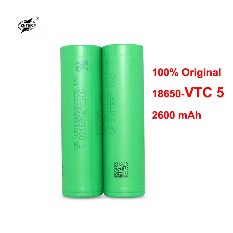 ZNTER для sony 18650 2600 MAH Da батарея 3,6 V 18650 Bateria US18650 VTC5 Alta dreno de DESCARGA 30A