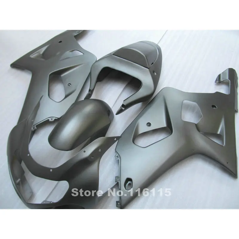 Впрыска ABS обтекатель комплект для SUZUKI GSXR 600 750 K1 K2 2001 2002 2003 матово-серый Обтекатели gsxr600 gsxr750 01 02 03 A
