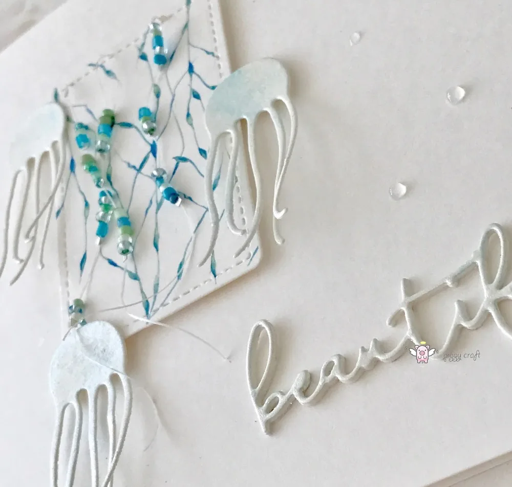 Металлические режущие штампы свинья для рукоделия 2 шт. Океаническая Медуза