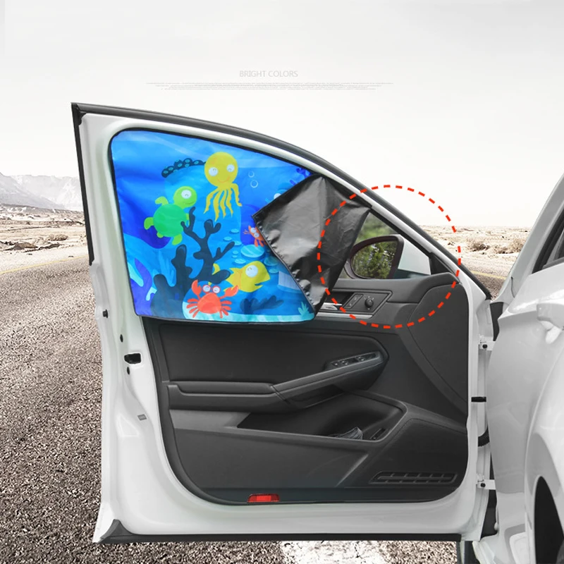 SRXTZM универсальные автомобильные солнцезащитные очки на присоске мультяшная