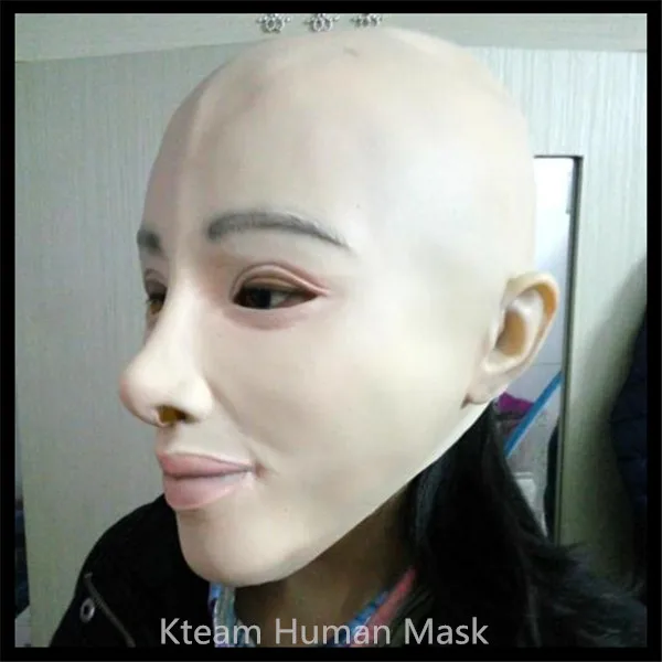 Маска женская из латекса и силикона для косплея Хэллоуина танцевальный