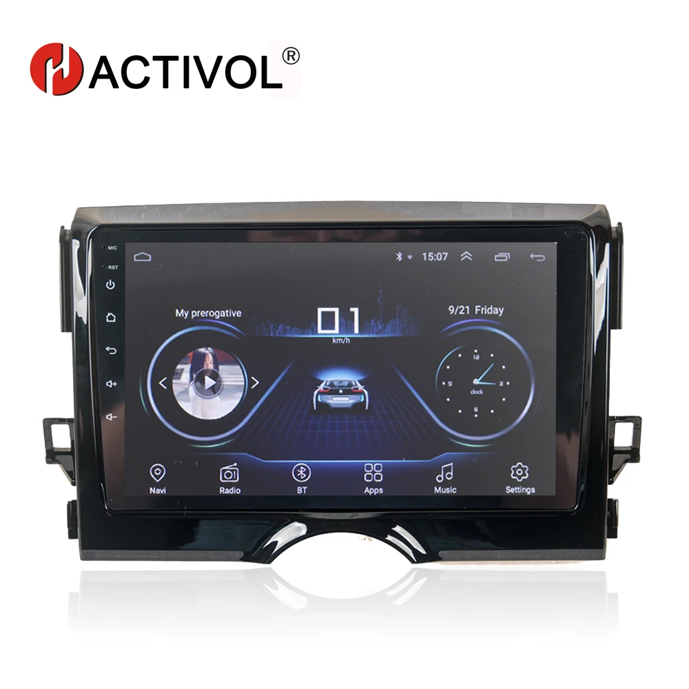 HACTIVOL 9 &quot1024*600 четырехъядерный android 8 1 автомобильное радио для Toyota Reiz 2010 2013