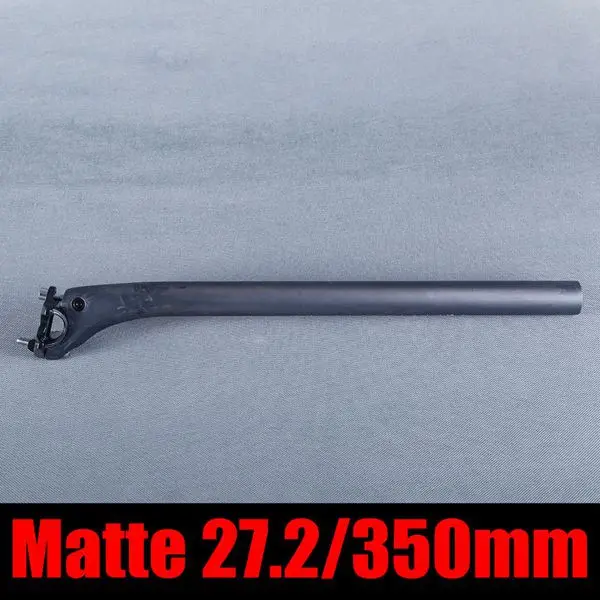 MATTE 27.2X350mm Матовый/G UD углеродное волокно велосипедный Подседельный штырь для горного велосипеда, горного велосипеда подседельный штырь 27,2/30,8/31,6 мм - Цвет: MATTE 27.2X350mm